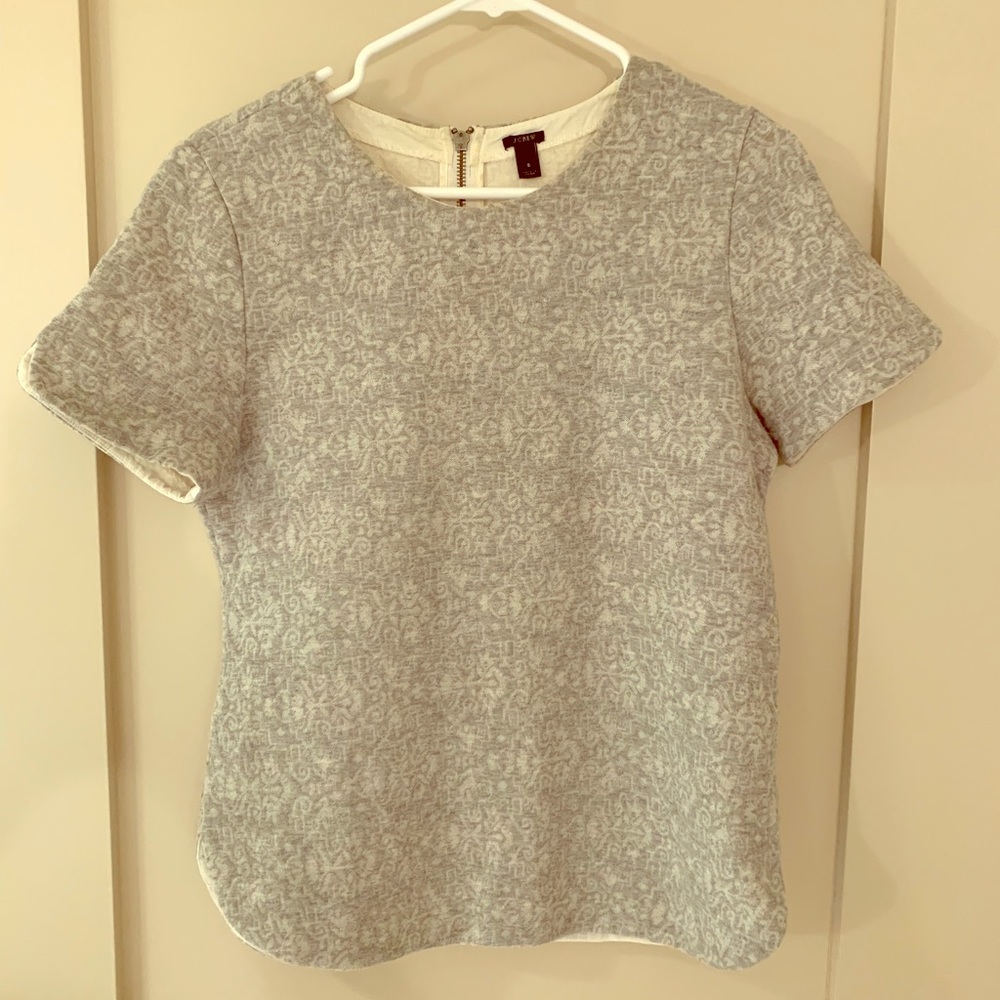 J CREW Grey top